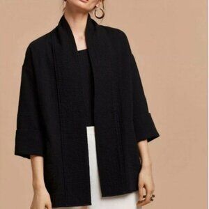 Wilfred / Aritzia Black "Lenglen" Cotton Gauze Kimono Jacket